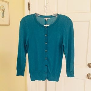 HP🎉 NWT HALOGEN Teal Cardigan